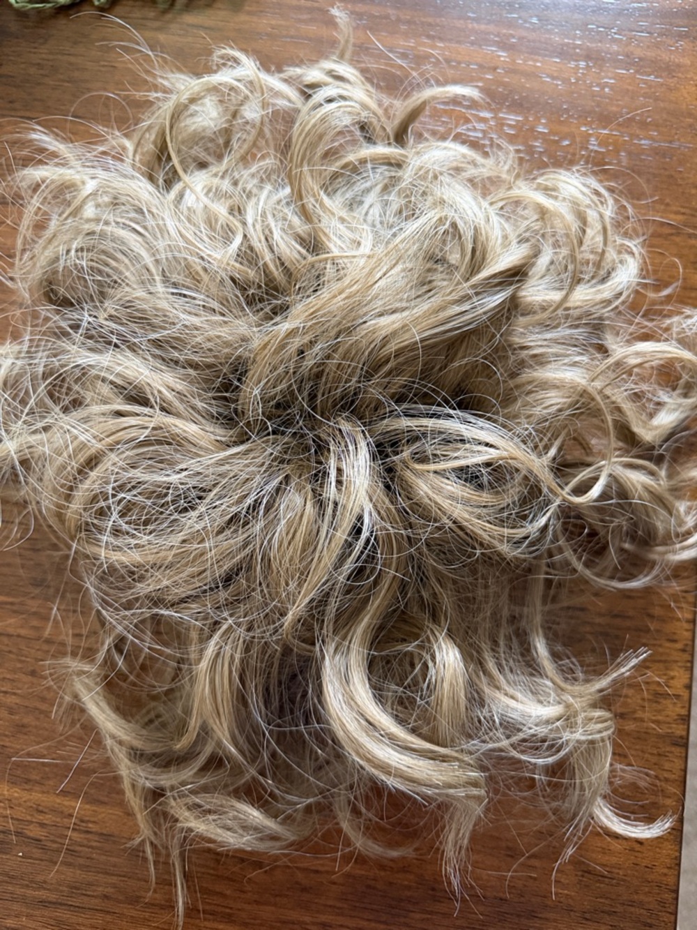 Blonde Curly Clip-In Bun Hairpiece for Instant Volume